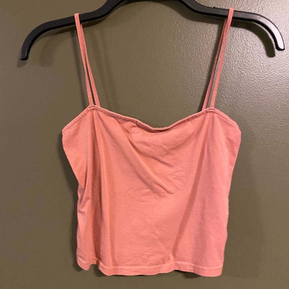 Pink Divided Crop Top